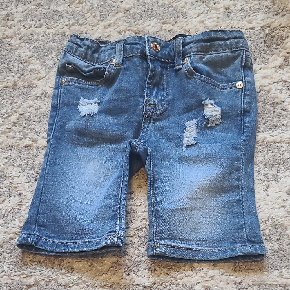 4 for $28 - 7 for all Mankind Girls 4 Blue Jean Shorts
